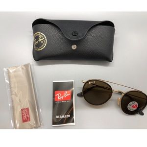 Rayban Round Double Bridge Sunglasses - Polarized